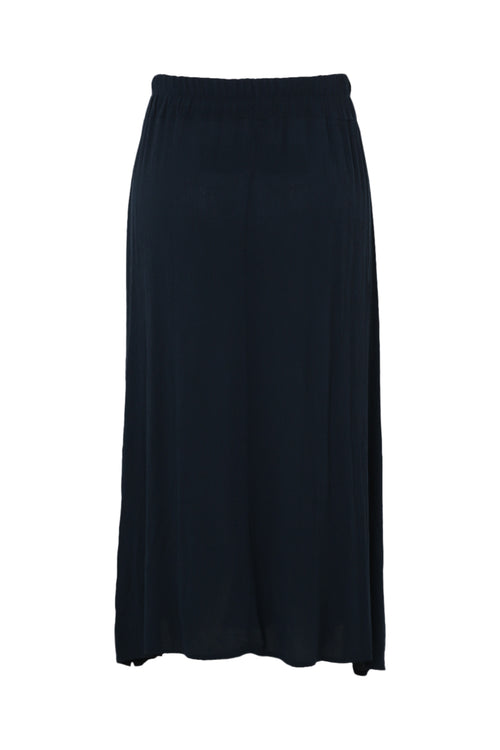 Effen lange viscose rok-Paprika-11