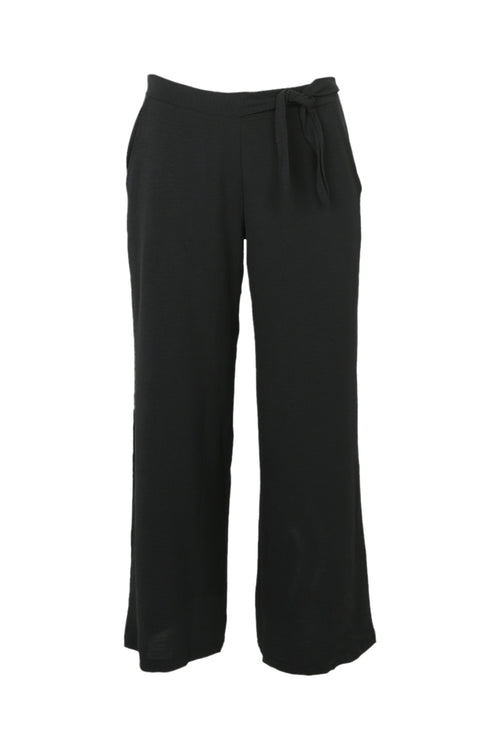 Losse, effen broek met geknoopte riem-Paprika-8