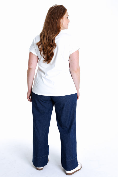 T-shirt en coton imprimé soleil-Paprika-2