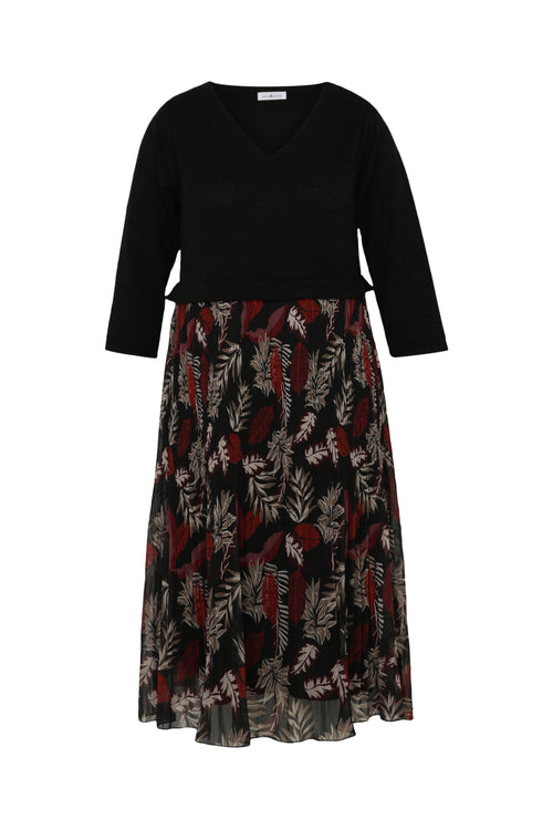 Robe 2 en 1 en maille chaude-Paprika-10