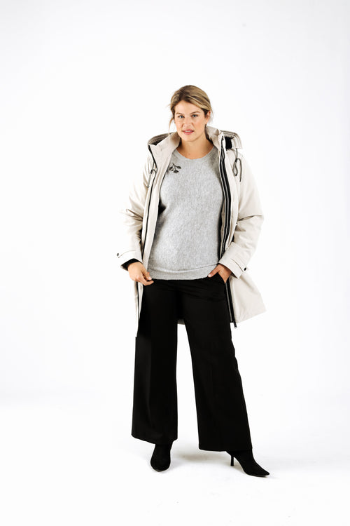 Parka unie avec capuche-Paprika-9