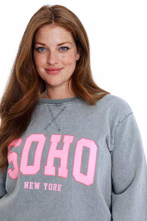 Sweat en coton imprimé Soho-Paprika-5