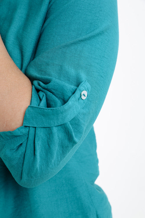 Blouse van viscose effen-Paprika-3