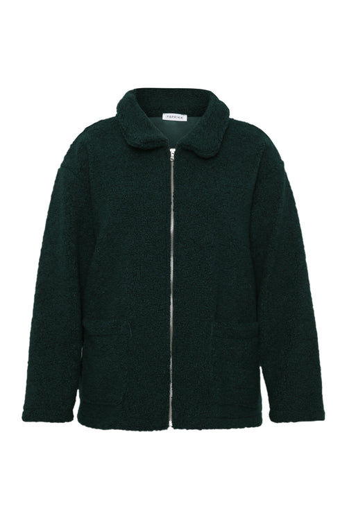 Manteau teddy uni-Paprika-8