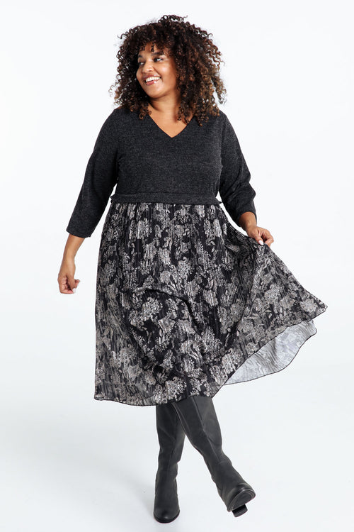 2 in 1 warme gebreide jurk-Paprika-7