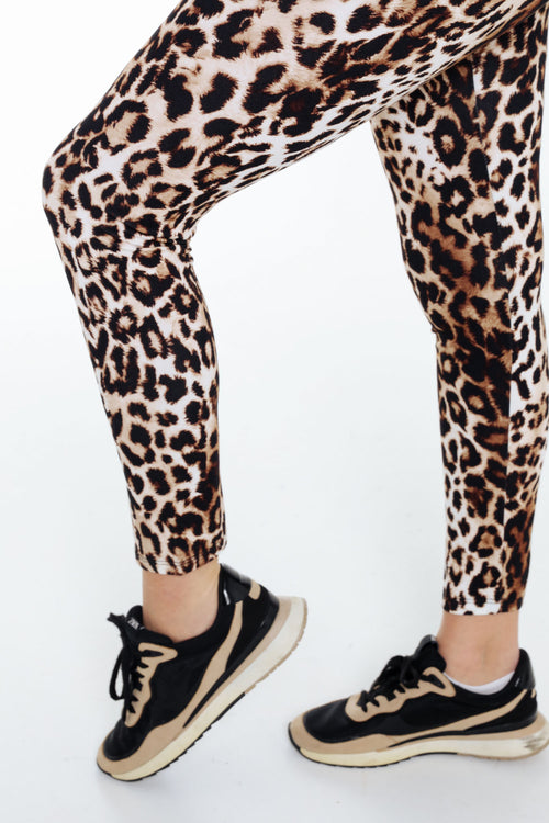 Legging in viscose met luipaardprint-Paprika-6
