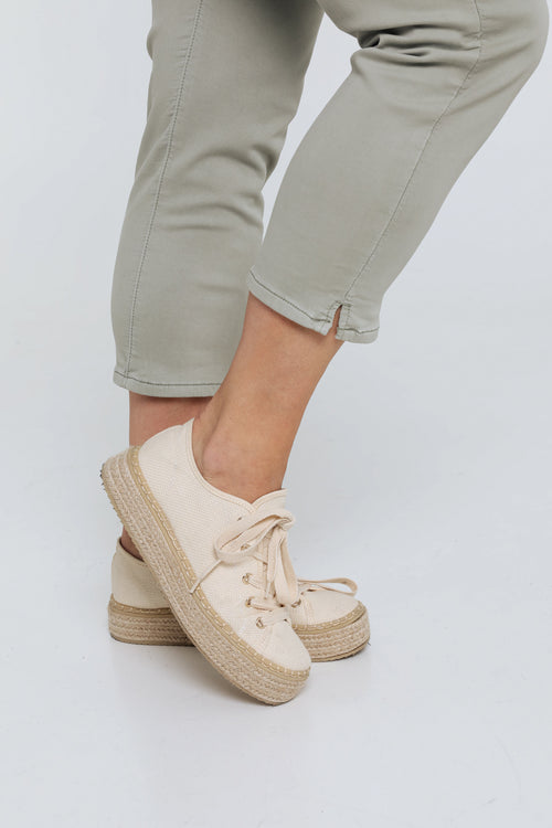 Effen slim 3/4-jegging 