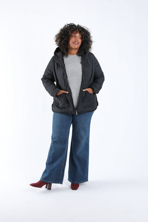 Effen korte donsjas-Paprika-8