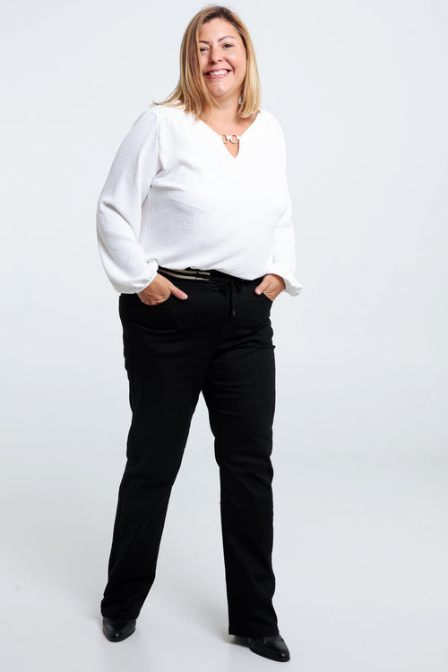 Rechte, effen jegging 