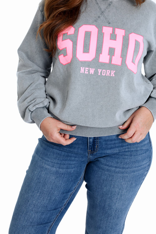 Sweat en coton imprimé Soho-Paprika-6