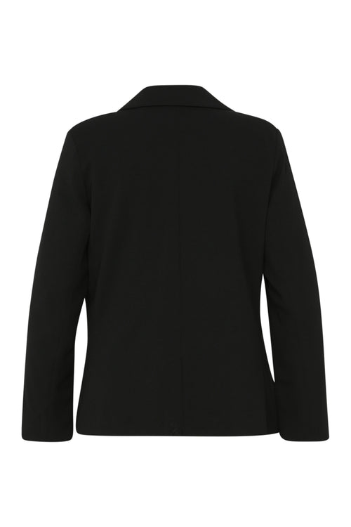 Kort, effen, getailleerd vest met bedrukte voering-Paprika-10