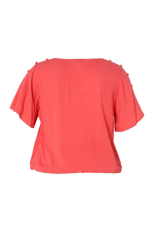 Effen viscose blouse-Paprika-11