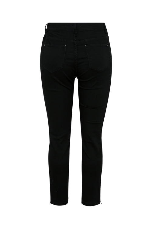 Slim, effen 7/8-broek 