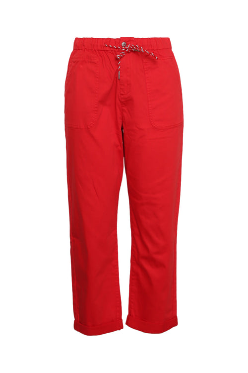 Chino en coton uni 7/8-Paprika-10