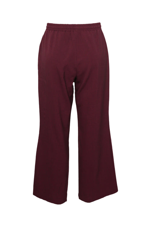 Pantalon large uni-Paprika-3