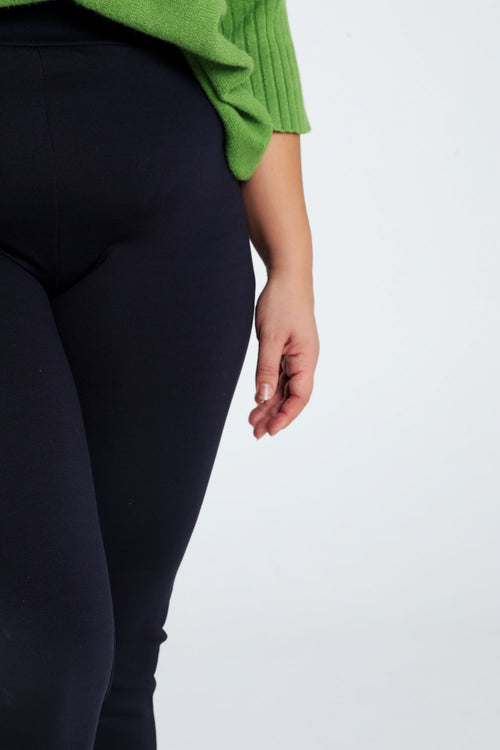 Effen slim 7/8-milanojegging in viscose-Paprika-6