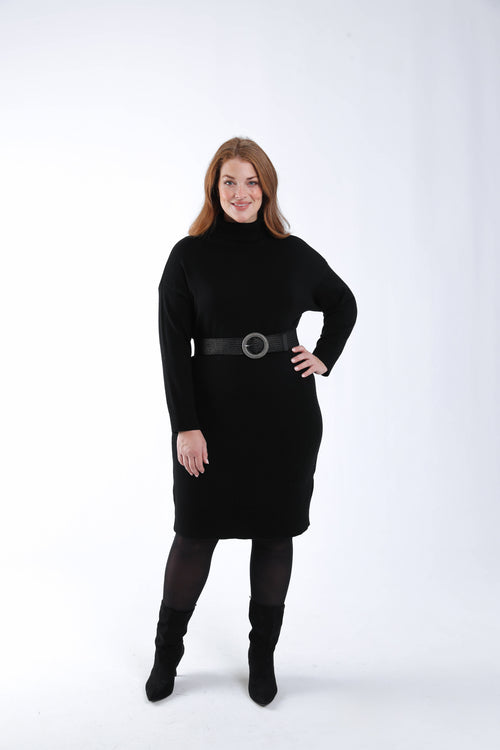 Robe pull unie-Paprika-7