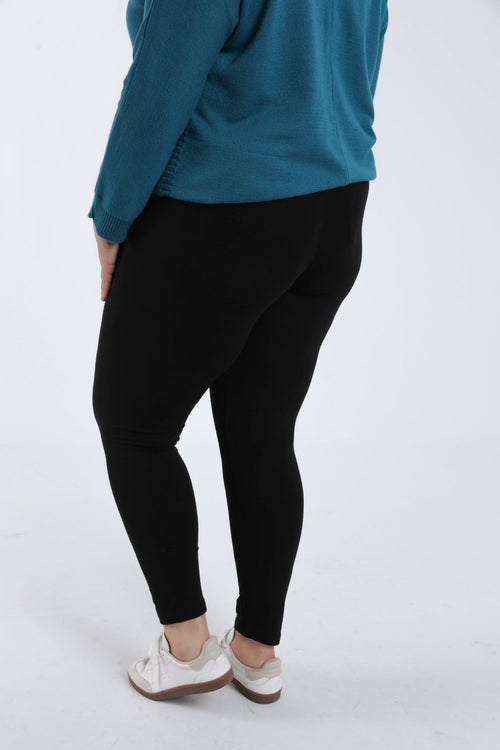 Legging long en coton bio uni-Paprika-5