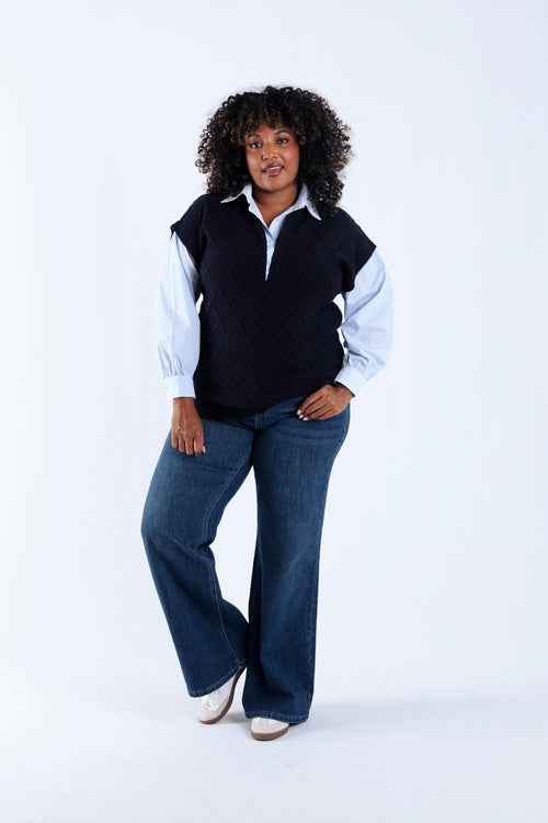 2-in-1 blouse trui-Paprika-7