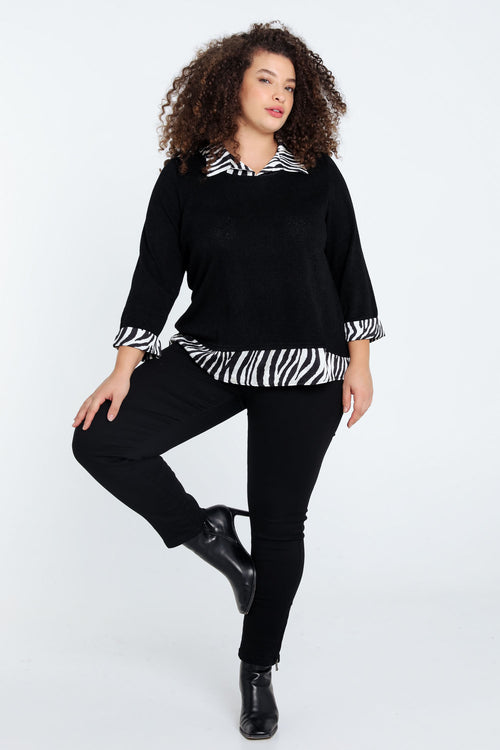 Pull 2 en 1 imprimé zèbre-Paprika-7