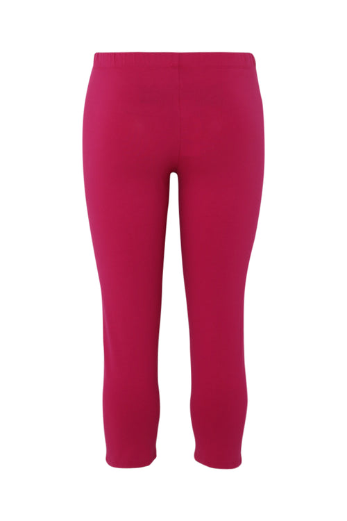 3/4 legging van biologisch katoen-Paprika-11