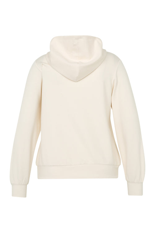 Effen trui met opschrift in folie en kap-Paprika-12