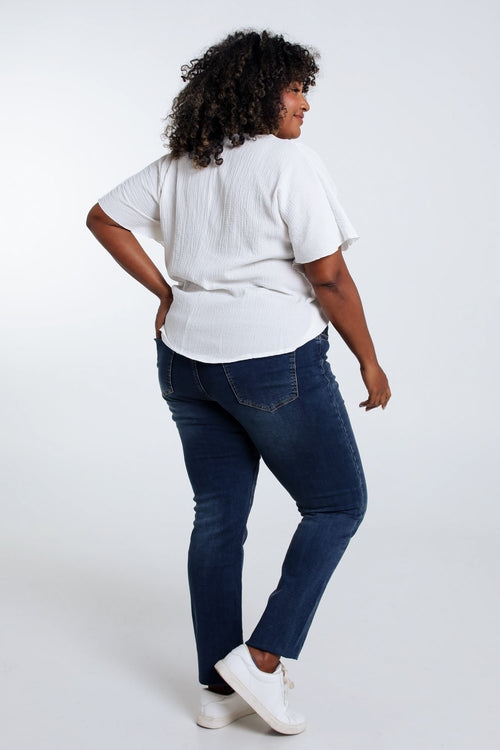 Effen slim jeansjegging 