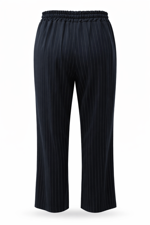 Gestreepte wijde broek-Paprika-11