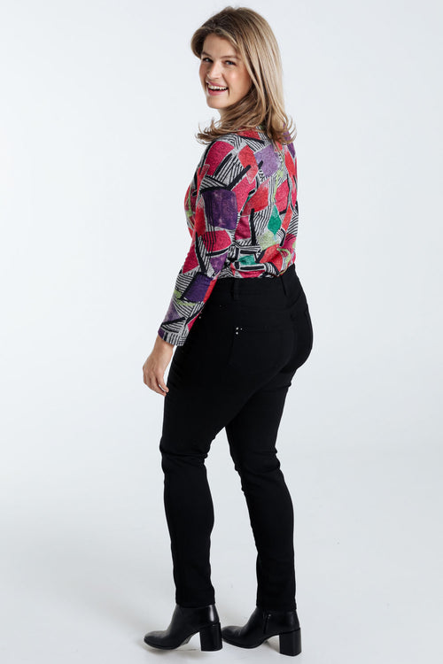 Pantalon slim Louise L32-Paprika-7