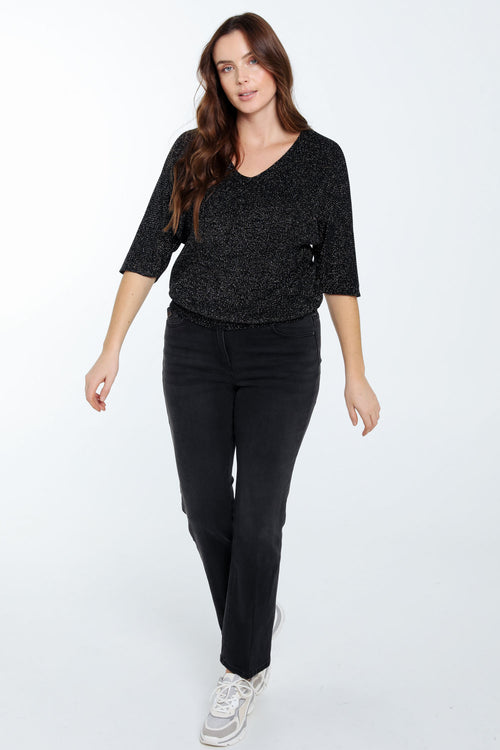 Effen trui met lurex-Paprika-8