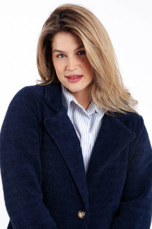 Manteau mi-long uni-Paprika-4