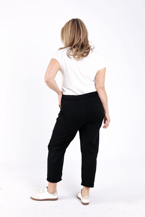 Effen katoenen chino-Paprika-2