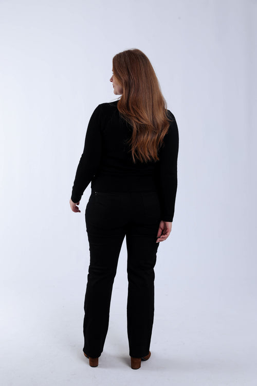 Effen cardigan met knopen en ruches-Paprika-2