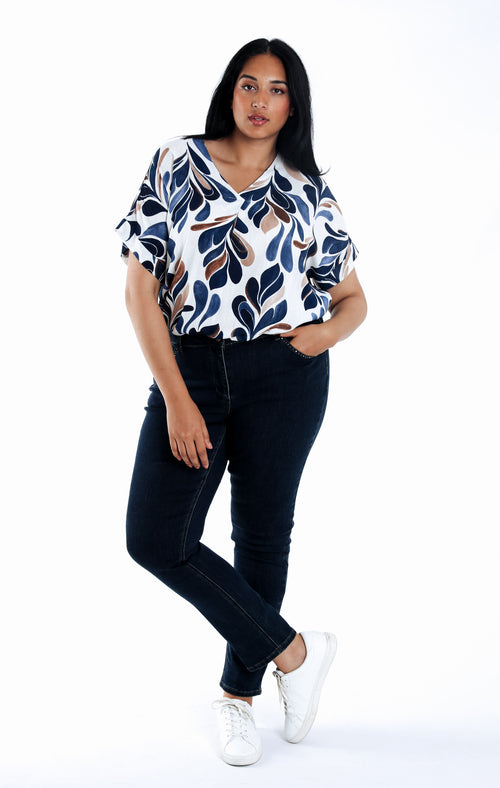 Slim fit jeans Louise L30-Paprika-7