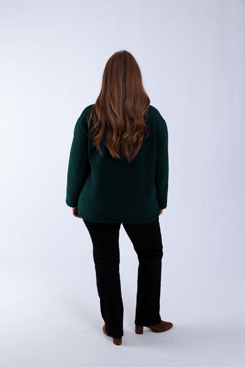 Manteau teddy uni-Paprika-2