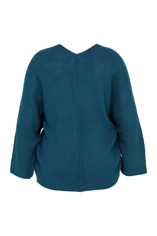 Cardigan point grain de riz-Paprika-11