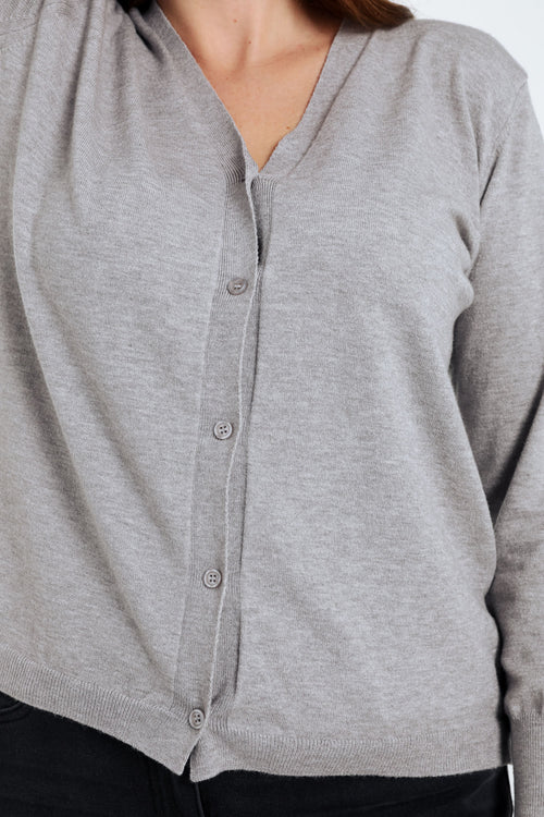 Effen cardigan-Paprika-4