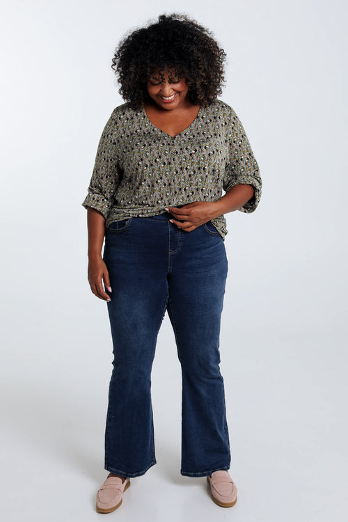 Rechte top met grafisch rondjesmotief-Paprika-7