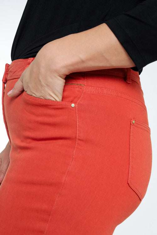 Slim, effen 7/8-broek 