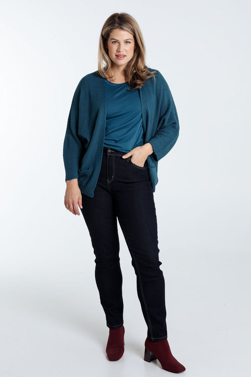 Cardigan point grain de riz-Paprika-7