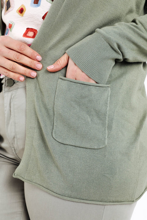 Cardigan fin en viscose uni-Paprika-6