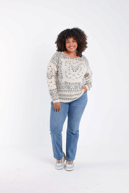 Trui met bandana-print-Paprika-8