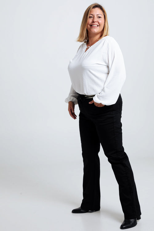 Rechte, effen jegging 