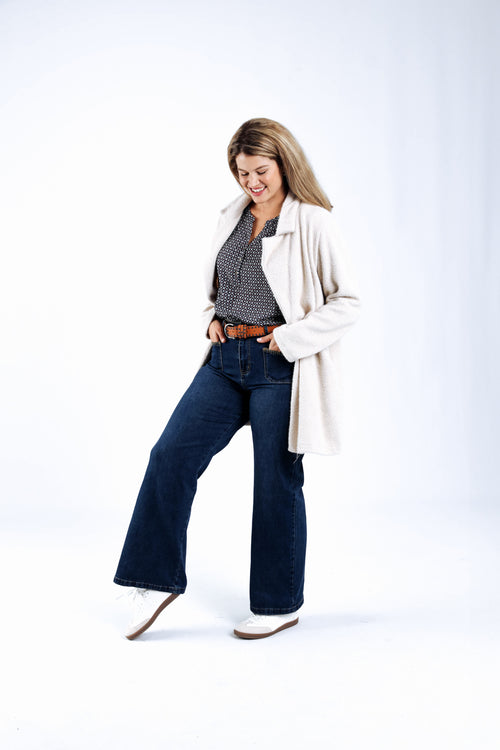 Blouse met grafische print-Paprika-6