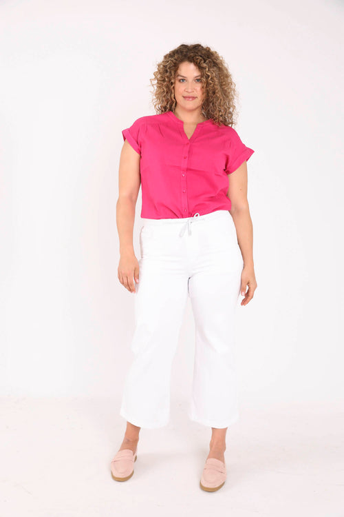 Jegging wijd Lolly 7/8 uni-Paprika-9