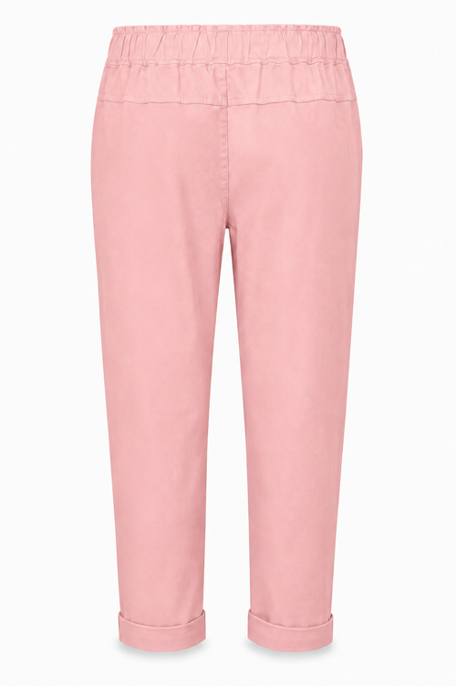 Effen lichte katoenen chino-Paprika-1