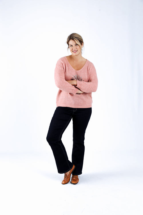 Trui met levensboomprint-Paprika-7