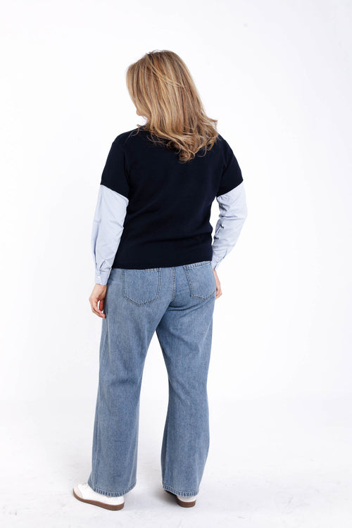 Marineblauw / 46/48-Paprika-1