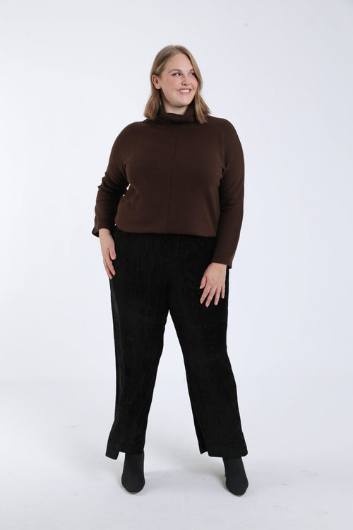 Pantalon en velours-Paprika-6