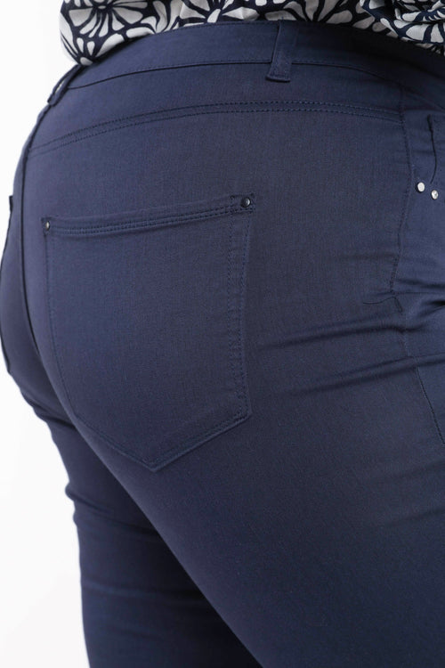 Slim fit broek Louise 7/8-Paprika-6